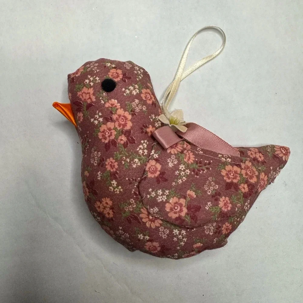 Vintage Hand-made CHRISTMAS Soft Sculpture Ornaments Lot‎ of 3